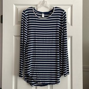 Old Navy Luxe Tunic / Tshirt (navy blue/white)